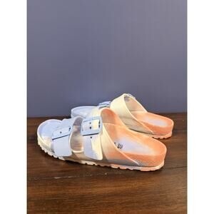 Birkenstock Arizona Eva Flip Flop Sandals Blue Red Multicolor Women’s 38 US 7